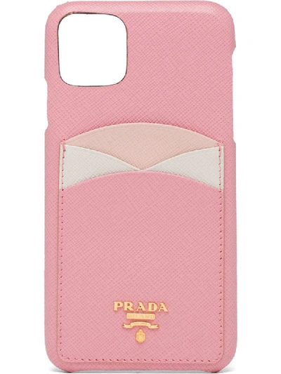 Shop Prada Colour-block Iphone 11 Pro Max Case In Pink
