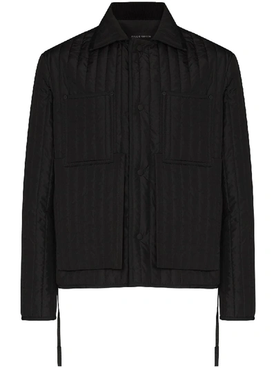 Shop Craig Green Quilted Chore Jacket In Black