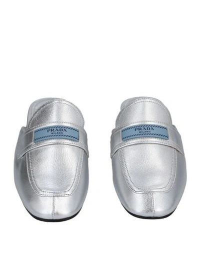 Shop Prada Mules And Clogs In Silver