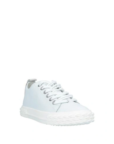 Shop Giuseppe Zanotti Woman Sneakers White Size 8 Soft Leather