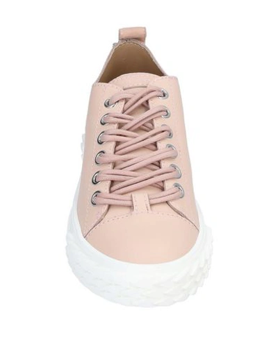 Shop Giuseppe Zanotti Sneakers In Pale Pink