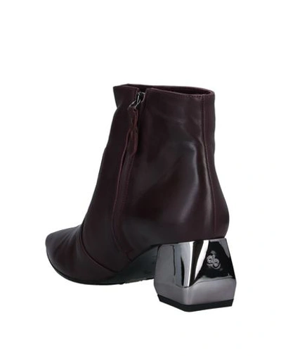 Shop Anna Baiguera Ankle Boots In Deep Purple