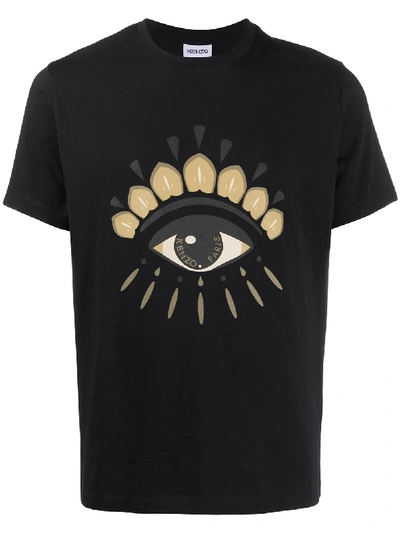 Shop Kenzo Eye Motif Logo T-shirt In Black
