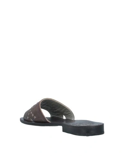 Shop Fiorentini + Baker Sandals In Dark Brown