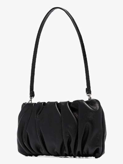 Shop Staud Black Bean Convertible Leather Shoulder Bag