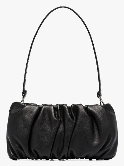 Shop Staud Black Bean Convertible Leather Shoulder Bag