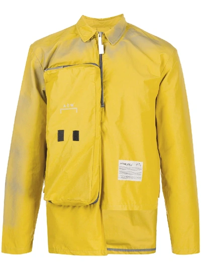 Shop A-cold-wall* Zipped Pocket Long Sleeved Jacket In Yellow