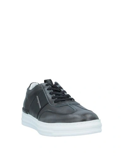 Shop Alberto Guardiani Man Sneakers Black Size 7 Soft Leather