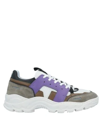 Shop Ami Alexandre Mattiussi Sneakers In Purple