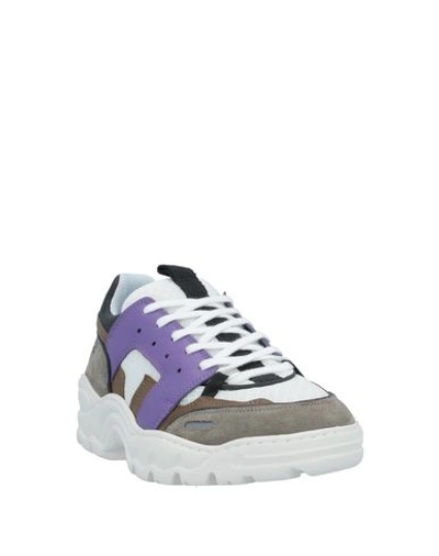 Shop Ami Alexandre Mattiussi Sneakers In Purple