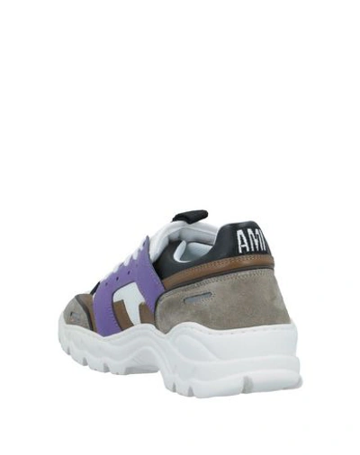 Shop Ami Alexandre Mattiussi Sneakers In Purple