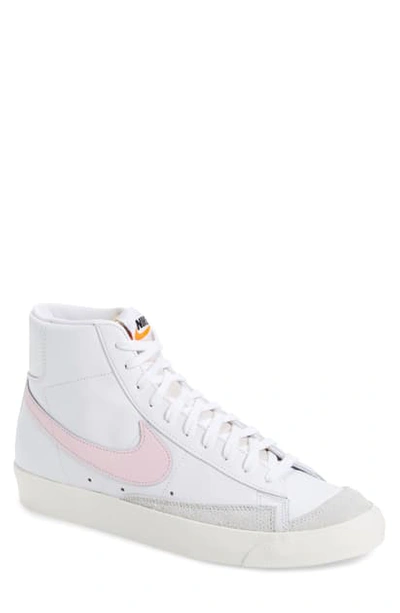 Shop Nike Blazer Mid '77 Vintage Sneaker In White/ Pink Foam / Sail