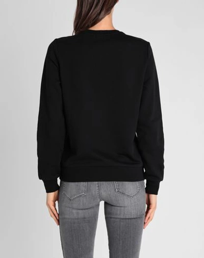Shop Karl Lagerfeld Ikonik Karl &choupette Sweat Woman Sweatshirt Black Size L Cotton