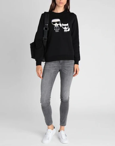Karl Lagerfeld Ikonik Karl Choupette Jumper In Black