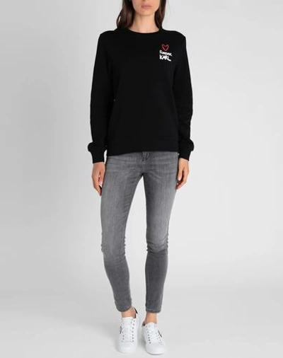 Shop Karl Lagerfeld Sweatshirts In Black