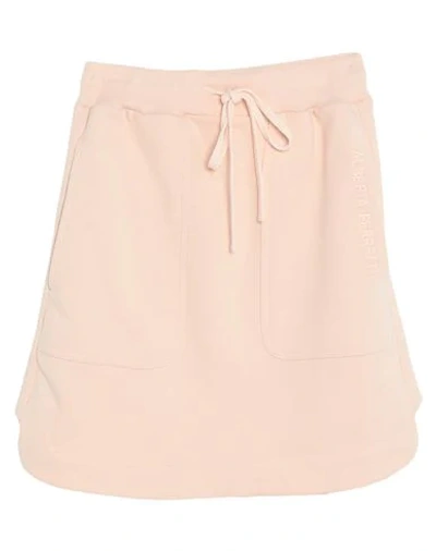 Shop Alberta Ferretti Woman Mini Skirt Blush Size Xs Cotton In Pink