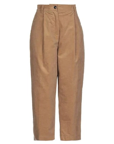 Shop Daniela Pancheri Pants In Camel