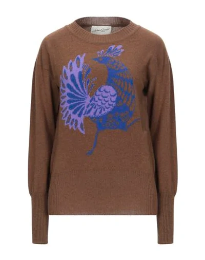Shop Antonia Zander Sweaters In Brown