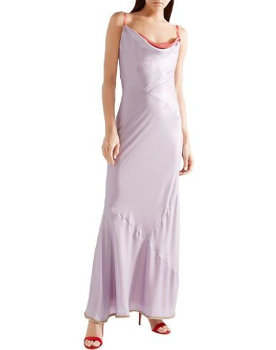 Shop Acne Studios Midi Dresses In Lilac