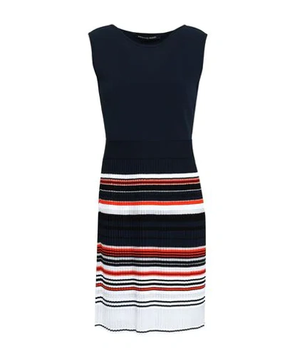 Shop Antonino Valenti Short Dress In Dark Blue