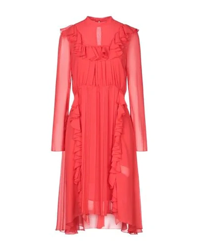 Shop Dondup Woman Mini Dress Red Size 4 Polyester
