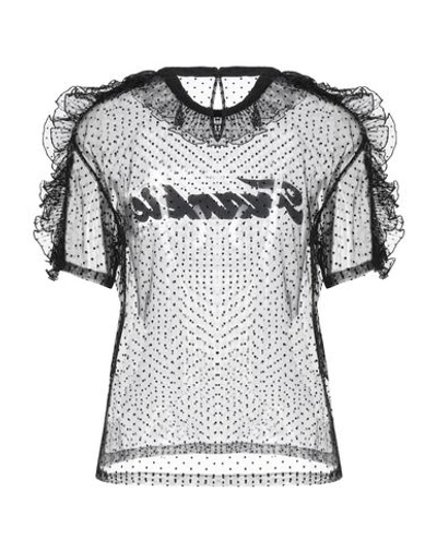 Frankie Morello Blouses In Black