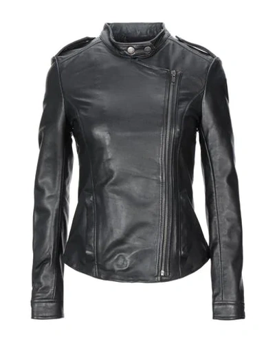 Shop Muubaa Woman Jacket Black Size 6 Lambskin