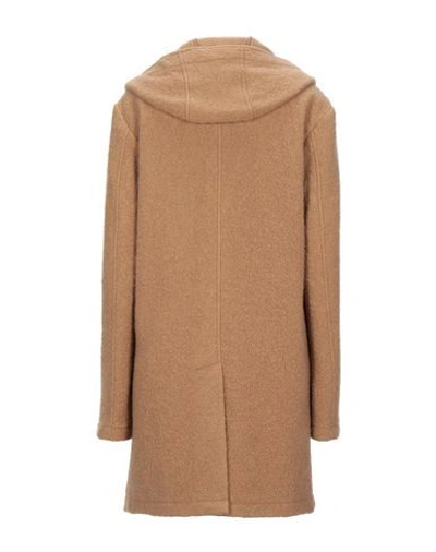 Shop Daniele Alessandrini Coats In Camel