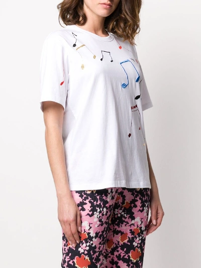 Shop Victoria Victoria Beckham Cotton T-shirt In White