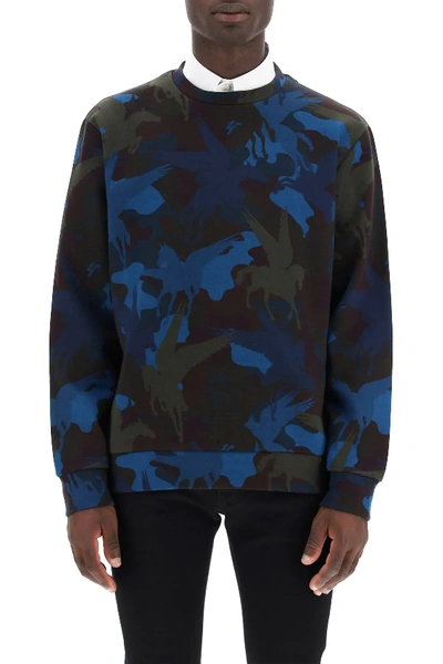 Shop Etro Pegaso Sweatshirt In Blue,brown,green