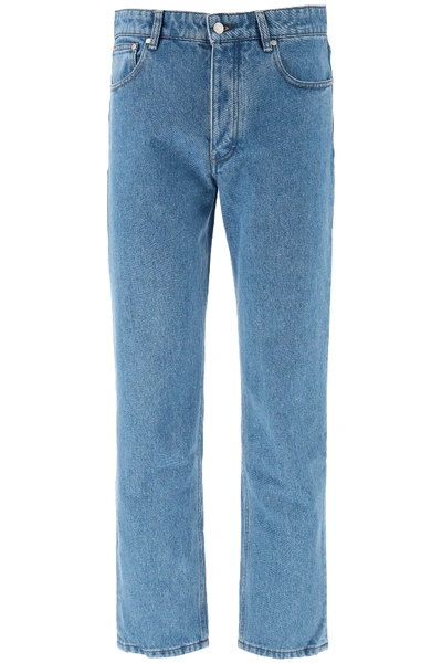 Shop Ami Alexandre Mattiussi Straight Jeans In Blue