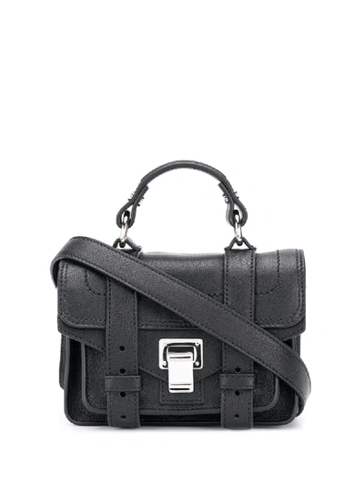 Shop Proenza Schouler Ps1 Micro Tote Bag In Black