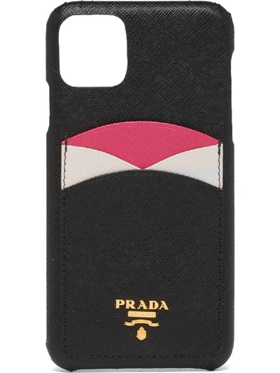 Shop Prada Colour-block Iphone 11 Pro Max Case In Black