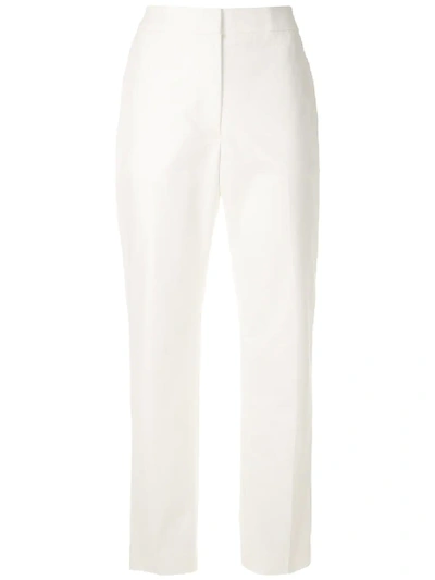 Shop Egrey Cropped Trousers In White