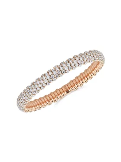 Shop Zydo Stretch 18k Rose Gold & Diamond Bracelet In Diamond Yellow Gold