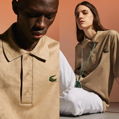 Shop Lacoste Clothing > Tops > Polos In Beige