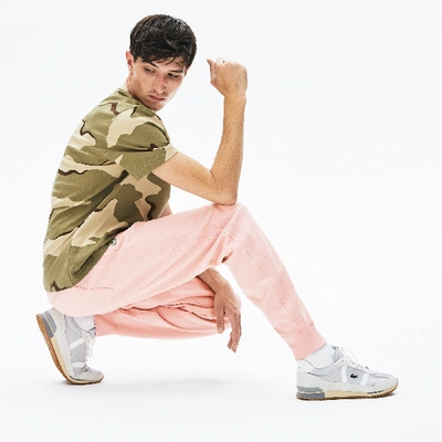 Shop Lacoste Unisex Live Cotton Fleece Sweatpants In Light Pink