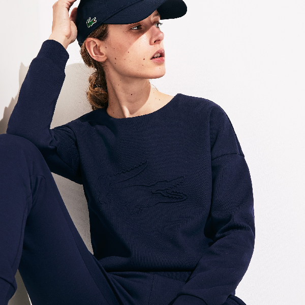 ubrugt Sway Mærkelig Lacoste Women's Sport Oversize Croc Cotton-blend Sweatshirt In Navy Blue |  ModeSens