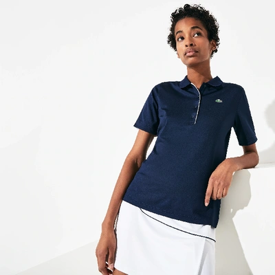 Shop Lacoste Slim Fit Ultra Dry Stretch Golf Polo - 32 In Blue