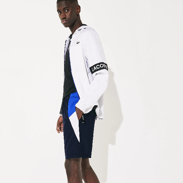 navy blue lacoste shorts