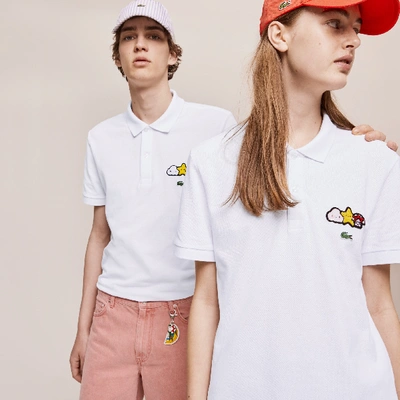 Shop Lacoste Unisex  X Friendswithyou Design Classic Fit Polo - Xl In White