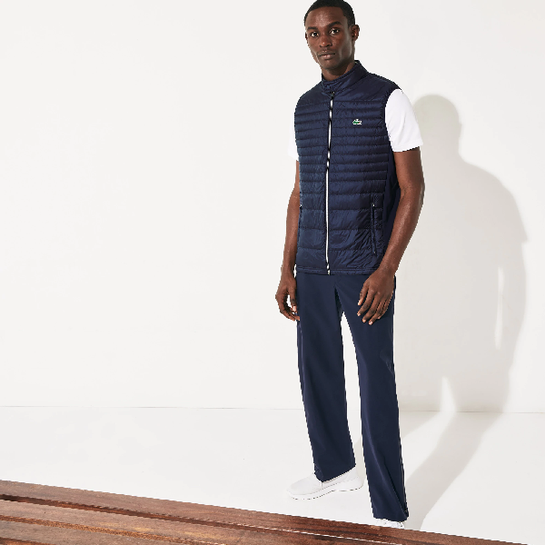 lacoste quilted vest