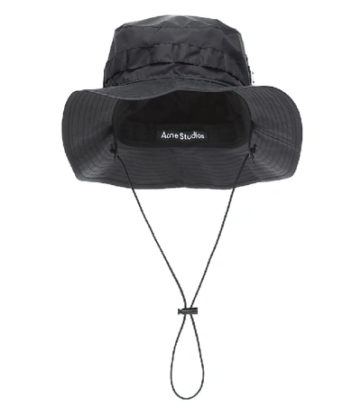 Shop Acne Studios Nylon Hat In Black