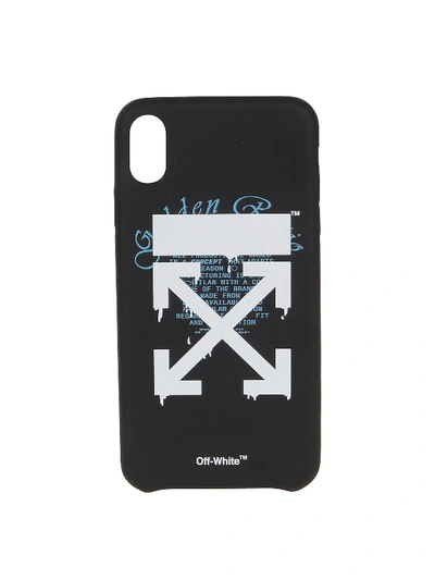 Shop Off-white Arrows Print Iphone Xs Cover In Black