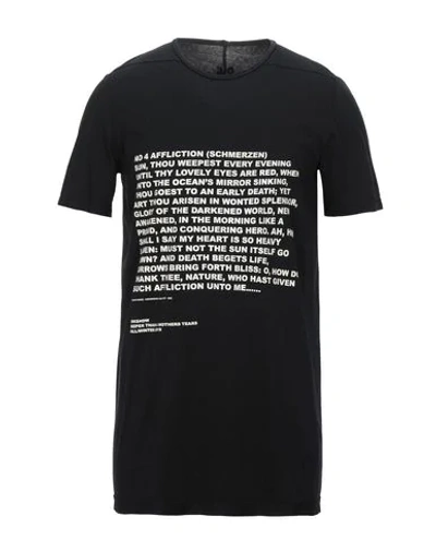 Shop Rick Owens Drkshdw T-shirts In Black
