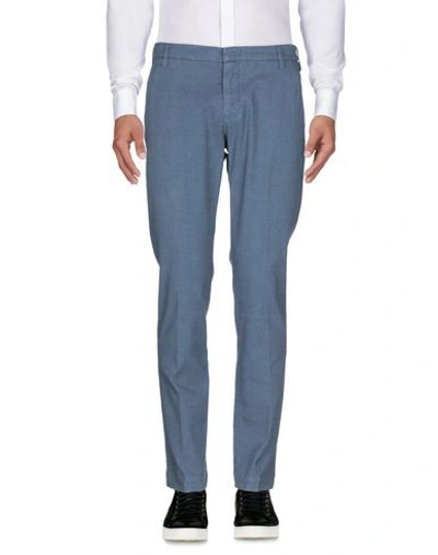 Shop Entre Amis Casual Pants In Slate Blue