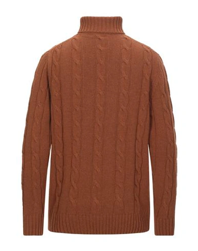 Grey Daniele Alessandrini Turtlenecks In Brown