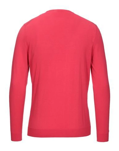 Shop Drumohr Man Sweater Fuchsia Size 40 Cotton In Pink