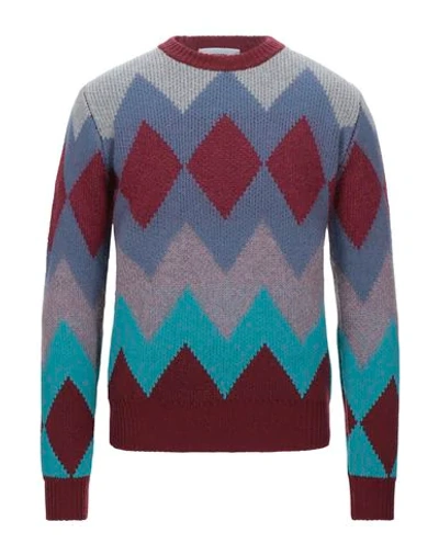 Shop Mauro Grifoni Sweaters In Pastel Blue