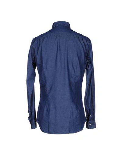 Shop Alessandro Gherardi Denim Shirts In Blue